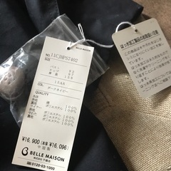 レディース　ダークネイビー　コートの画像