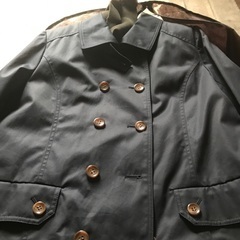 レディース　ダークネイビー　コートの画像