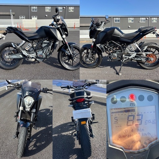 ⭐️自賠責付き❗️KTM.DUKE200⭐️オイル・ブレーキフルードなど新品 ⭐️自賠責付き❗️KTM.DUKE200⭐️オイル・ブレーキフルードなど新品