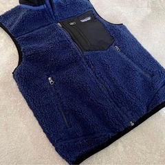 patagonia パタゴニア　レトロX ボアベスト　メンズ　ネイビー　XSの画像