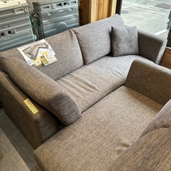 配達可【5人掛けソファ】【グレー】【ニトリ】クリーニング済み【管理番号0120】五の画像