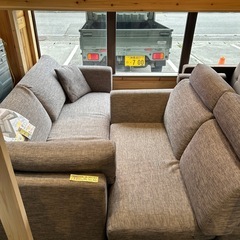 配達可【5人掛けソファ】【グレー】【ニトリ】クリーニング済み【管理番号0120】五の画像