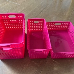 プラカゴ4個　ピンク　日本製の画像