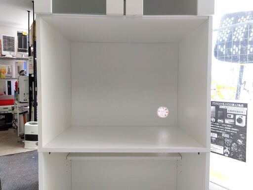 スリムレンジボード ホワイト/白 幅60×奥39×高178cm 食器棚 キッチン ラック 家具 収納 札幌市 中央区 南12条
