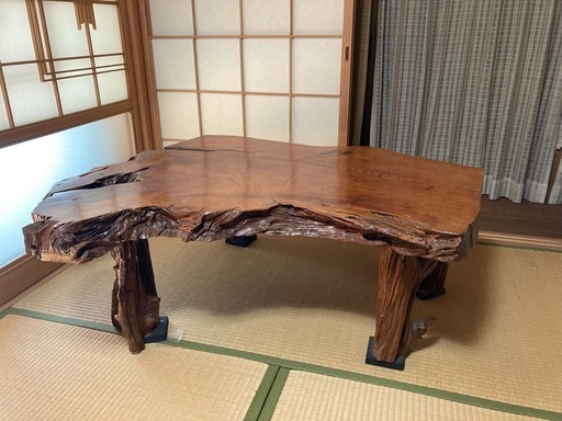 天然木（松）を使った座卓 (musota) 藤並のテーブル《座卓、ロー