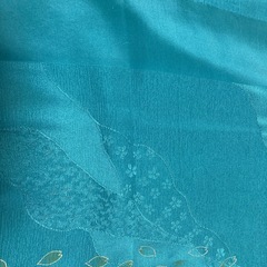 新品　正絹　　コバルトブルー道長紋　帯揚げいかがでしょうか？の画像