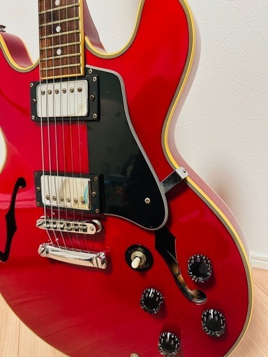 Maison ES-335タイプ  チェリーレッド セミアコ　社外ハードケース付き