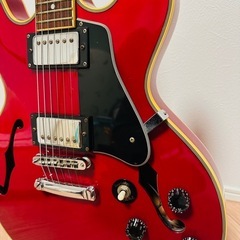 Maison ES-335タイプ  チェリーレッド セミアコ　社外ハードケース付きの画像