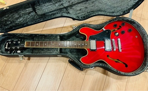 Maison ES-335タイプ  チェリーレッド セミアコ　社外ハードケース付き