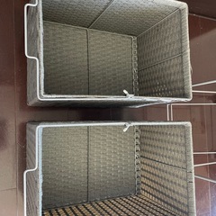 【未使用品】SMOOTHランドリー収納　2段スリム　おしゃれの画像