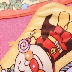 アンパンマンひざ掛けブランケット上のみの画像