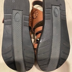 【未使用品】レディースレザーサンダル（本革）の画像
