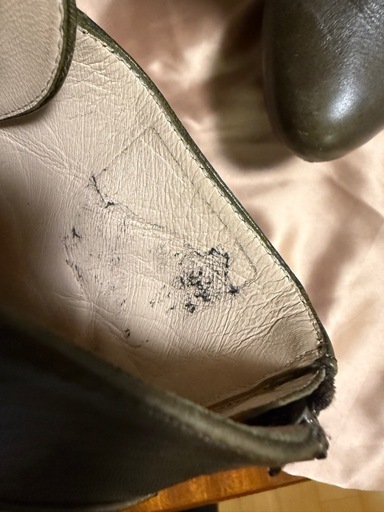 PRADA オリーブグリーン レースアップブーツ 37 ／24cm