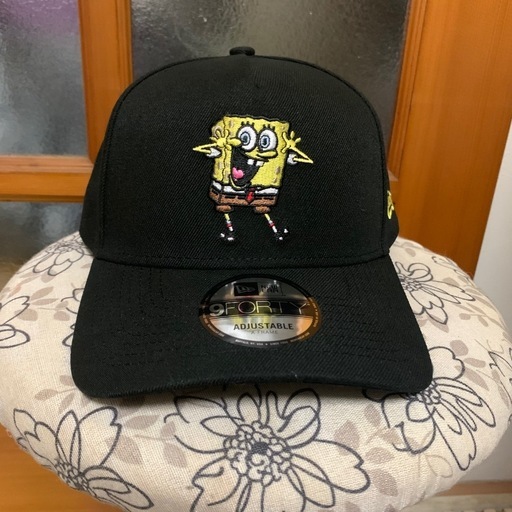 ★ New Era × Nickelodeon -SpongeBob 9FORTY A-FRAME Black スポンジボブ ★ 新品 試着のみ