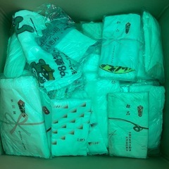 粗品タオル　フェイスタオル　手拭い　吹上げタオル　洗車用　雑巾など未使用品40枚の画像