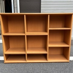 ニトリ　本棚　カラーボックス　書棚　シェルフ　木製棚の画像