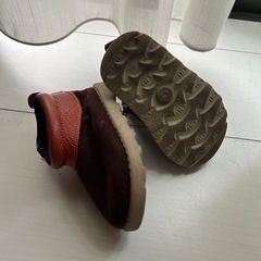 本革スエードブーツ 13cmの画像