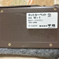 ホットカーペットの画像