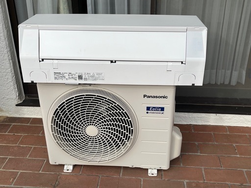 パナソニック省エネエアコンCS-225DEXE5 2025年日本製6畳用自動お掃除機能付   試運転のみ実質未使用•新品配管一式付