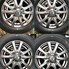 ⑬ 軽トラ・箱バン用　新品タイヤと中古ホイールとナット付きの画像