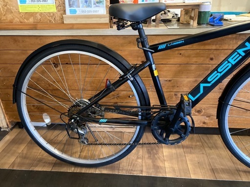 【前後タイヤ・チューブ新品！】6段変速　27インチ自転車　マットブラック