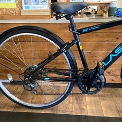 【前後タイヤ・チューブ新品！】6段変速　27インチ自転車　マットブラックの画像