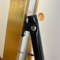 【自宅引取り可能な方】スタンドミラー(姿見)ゴールドフレームの画像