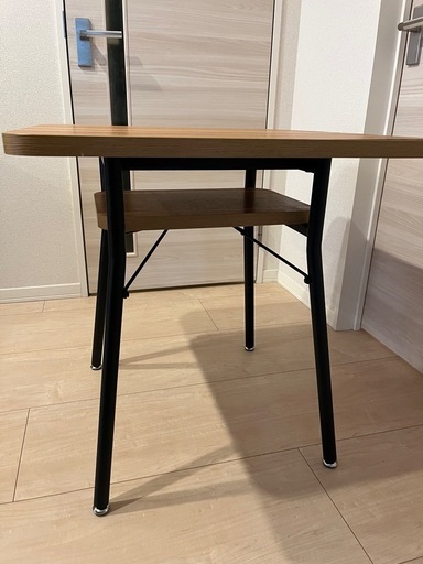 引き取り限定】B-COMPANY ミルドダイニングテーブル（2人掛け） (te