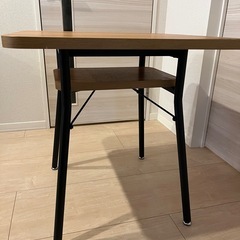 【引き取り限定】B-COMPANY ミルドダイニングテーブル（2人掛け）の画像