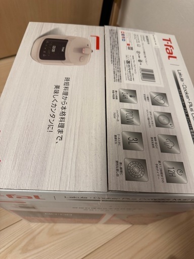 中古美品】16役 T-fal ラクラクッカープラス コンパクト電気圧 (xx