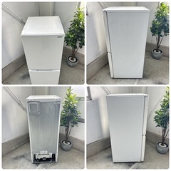 SHARP 146L 2ドア 冷凍冷蔵庫 SJ-D15H-W ホワイトの画像