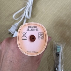 【ジャンク】電動歯ブラシ　充電器,替ブラシセットの画像