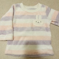 80 フリース　もこもこパジャマ　の画像