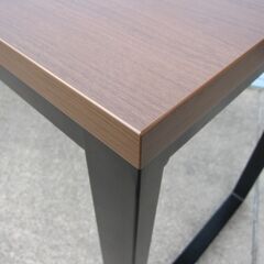 ハイテーブル　1800ｘ750ｘ1010　木目ダークブラウン　カウンターテーブルの画像