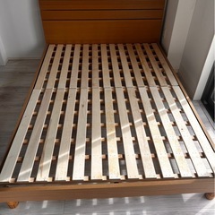 2／1配送ニトリ　Nスリーププレミアムマットレス　すのこダブルサイズベッドフレームセットの画像
