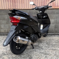スズキ　アドレスV125SS ブラック　beamsマフラー　動画あり　大阪の画像