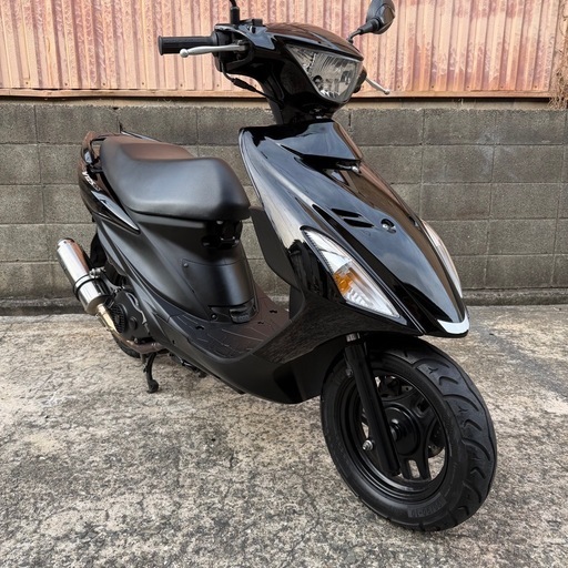 スズキ　アドレスV125SS ブラック　beamsマフラー　動画あり　大阪