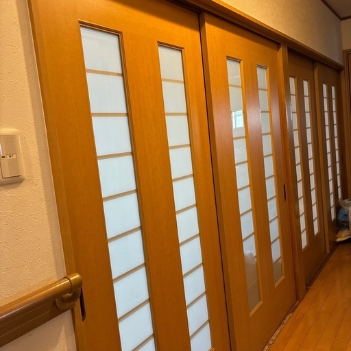 【2セット4枚】古民家再生などに　大型建具　引き違い扉