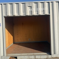 埼玉県 激安 見学可能 コンテナ シャッター　倉庫 プレハブ倉庫　海上コンテナ 物置 バイクガレージ 20フィートの画像