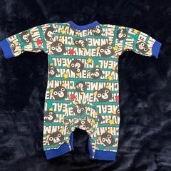 【タキヒヨー】くまさん柄ロンパース　カバーオール【50-60】の画像