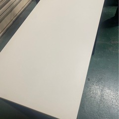 まとめ売り★スチール脚　木製ワークデスク　パソコンデスク　作業机　白　5台セットの画像