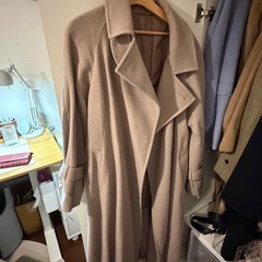 スナイデルsnide モカ　カシミヤウール　ロングコートの画像