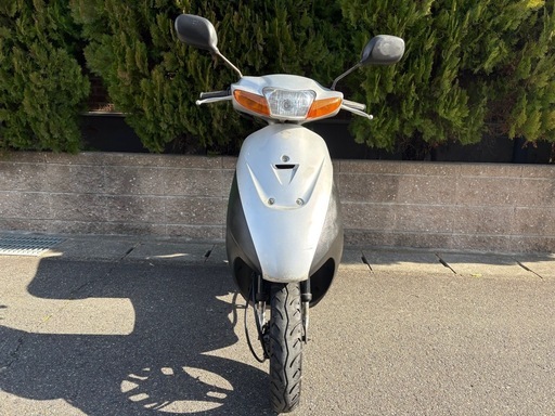 総額7万円！整備済み エンジン絶好調  すぐ乗れます SUZUKI レッツ2  原付き 2スト  デリバリー Uber Eats No.1 シルバー