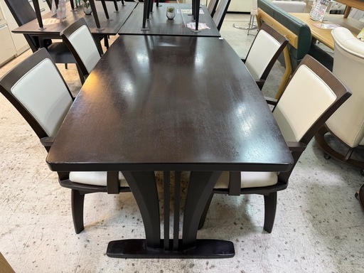 【愛品館 江戸川店 】肘付回転チェア ダイニングテーブル5点セット NITORI（ニトリ）