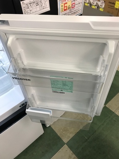 ジャングルジャングル貝塚店 冷蔵庫 ハイセンス 白 ホワイト 右開き 