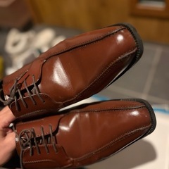 スクエアトゥ　ビジネスシューズの画像