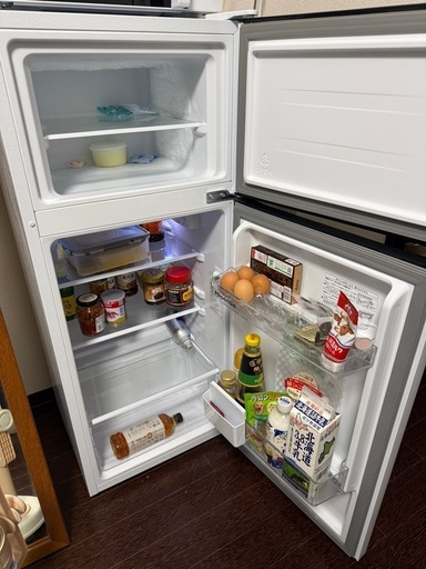 極美品・2025年製】ハイセンス 2ドア冷凍冷蔵庫 120L（説明書付き