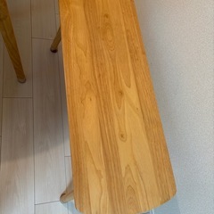 ダイニングテーブル＋チェア2脚＋ベンチ（購入半年未満・美品）(2/15までの土日に受け取り可能な方だと助かります)の画像