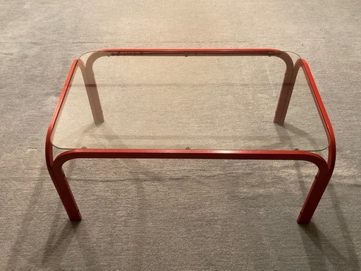 昭和レトロガラステーブル (AIHO※プロフ必読) いすみのテーブル《座卓