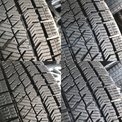 バリ溝14インチアルミホイール スタッドレス155/65R14 4本ブリジストン VRX2の画像